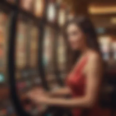 A player enjoying the excitement of penny slots