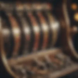 The intricate mechanics of a penny slot machine