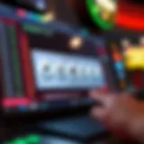 Powerball Tickets Online Interface Digital representation of Powerball tickets in an online interface