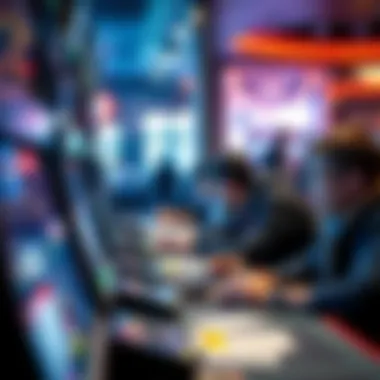 Player Engagement with Amatic Gaming A visual representation of players engaging with Amatic Gaming's offerings.