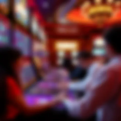 An engaging keno gaming session in a vibrant Massachusetts setting