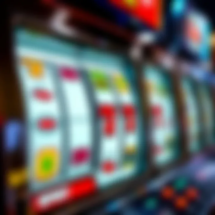 Illustration of various slot machine line configurations