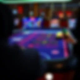 A vibrant digital blackjack table interface at Red Dog Casino