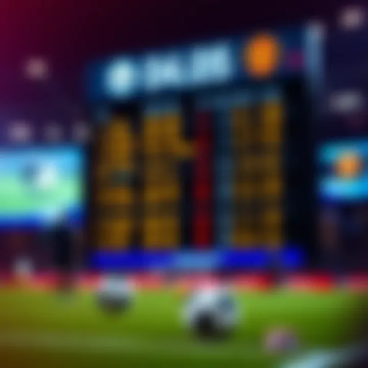 Analyzing Betting Odds in Football Betting odds display for a football match