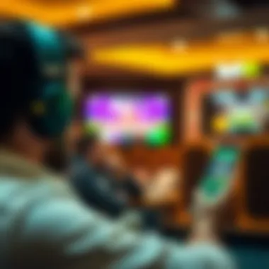 Enhancing Betting Experience with Bet 365 Mobile User enjoying mobile betting experience on Bet 365