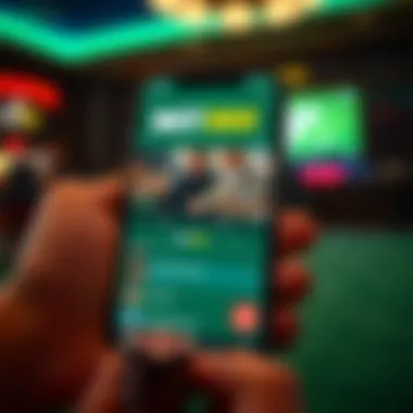Bet 365 Mobile Interface Overview Mobile interface of Bet 365 showcasing betting options