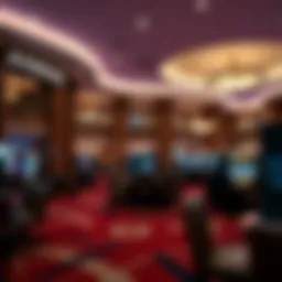 Luxurious view of a casino hotel lobby in Branson