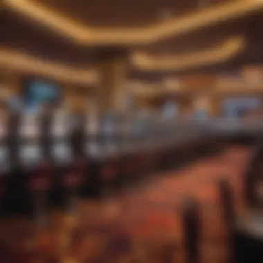 Gaming floor filled with various slot machines and table games