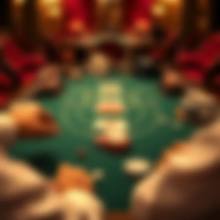 Visual representation of Canadian Blackjack table layout