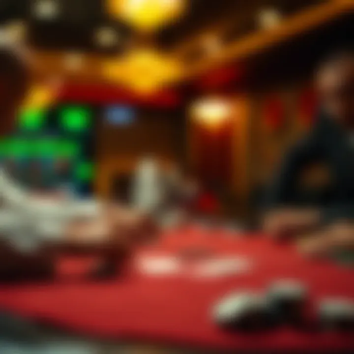 Strategic gameplay on a poker table