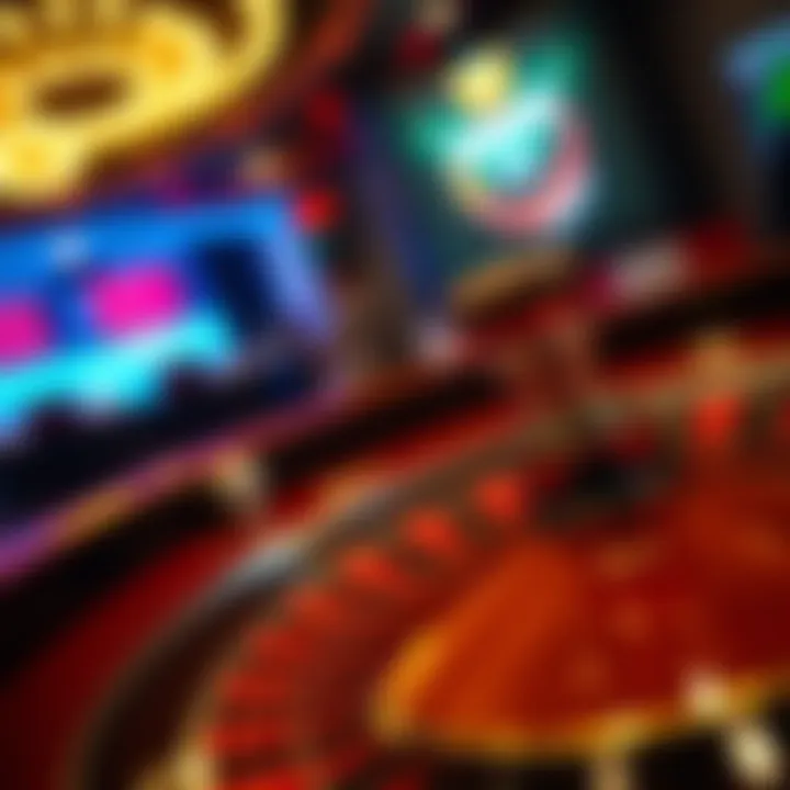 An engaging roulette wheel in motion