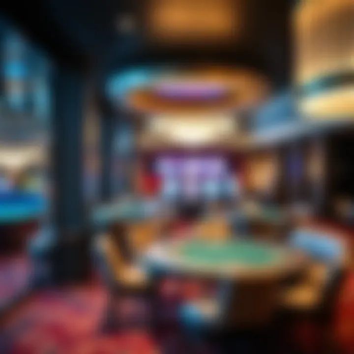 Luxury Amenities in Circa Casino Modern amenities and luxurious lounge area in Circa Casino