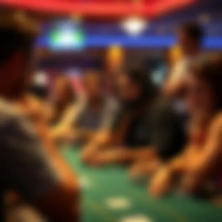 Community members engaging with casino events