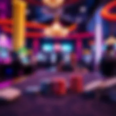 Symbolic representation of responsible gaming practices in a casino setting