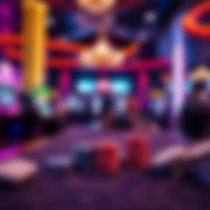 Symbolic representation of responsible gaming practices in a casino setting