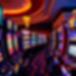 Vibrant display of slot machines at Parx Casino