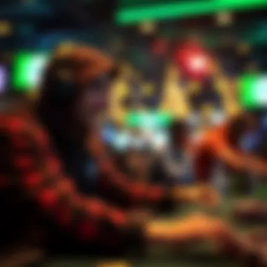 Player Engagement in Betting Platforms Engaged player experiencing betting excitement