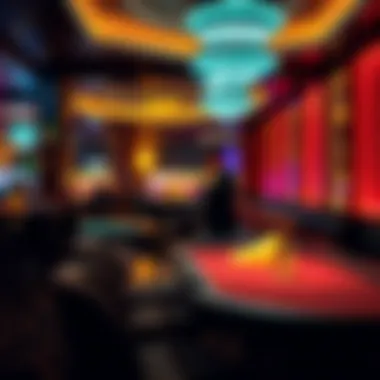 A luxurious lounge space within an adult-only casino