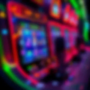 Future of Slot Gaming with Voice Technology A futuristic slot machine interface responding to voice commands.