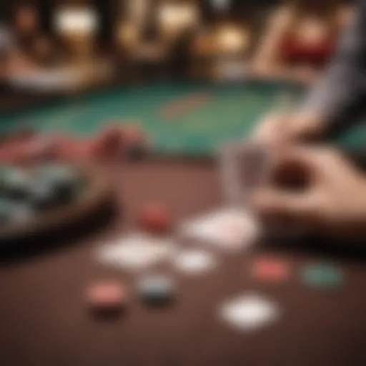 Strategic gameplay at a blackjack table