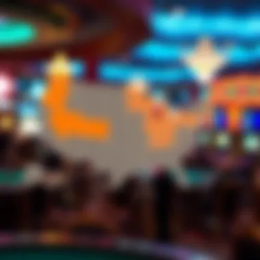 Geographic Insights on Casino Accessibility A map highlighting regions with 18+ casinos