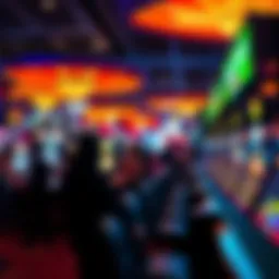 A vibrant casino floor bustling with activity