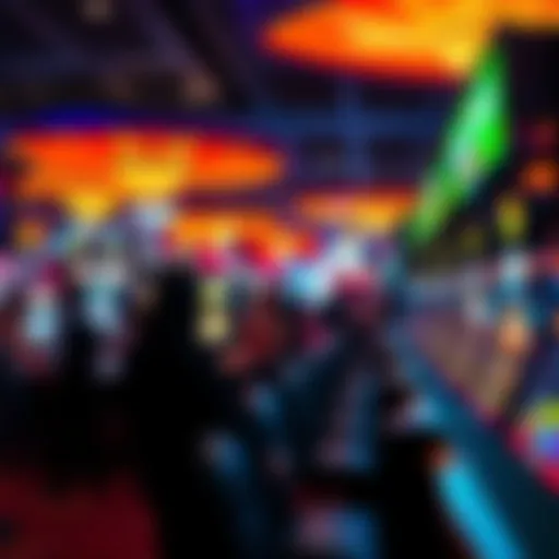 Casino Atmosphere for Young Gamers A vibrant casino floor bustling with activity