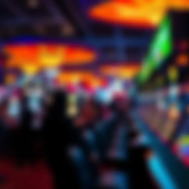 Casino Atmosphere for Young Gamers A vibrant casino floor bustling with activity