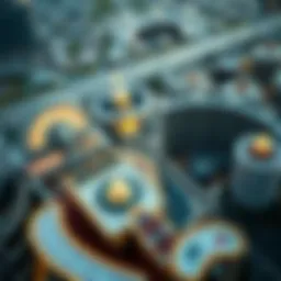 Aerial view of a casino complex