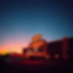 Stunning exterior view of Diamond Jack Casino at sunset