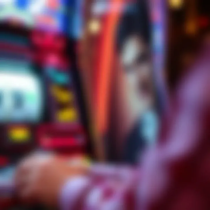 Elvis Slot Machine in Action Close-up of an Elvis slot machine in action