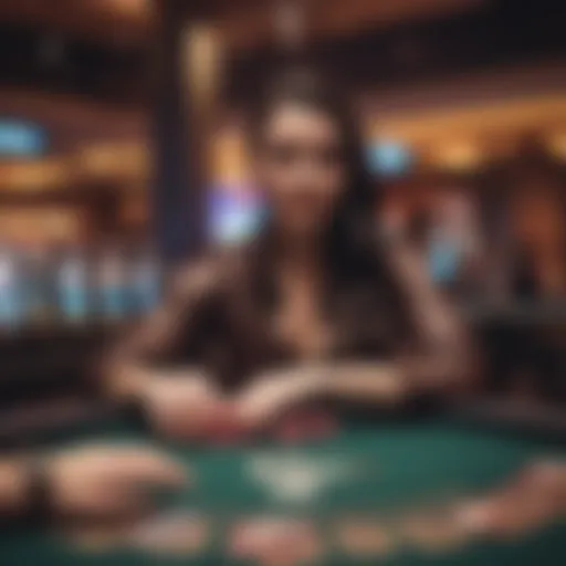 Vibrant performance stage at Mohegan Sun