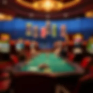 Essence of Poker Culture A scenic view of a casino, representing the poker culture.