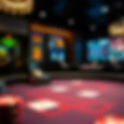 A captivating virtual blackjack table showcasing various game elements