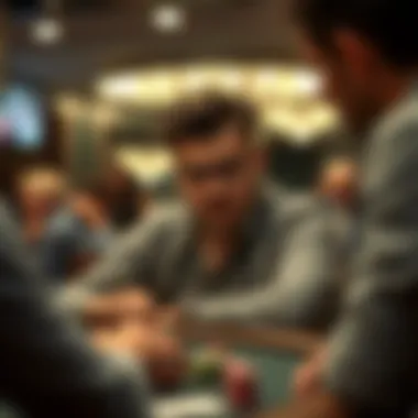 Strategic Thinking in Cash Games A thoughtful player analyzing strategies for success in cash games