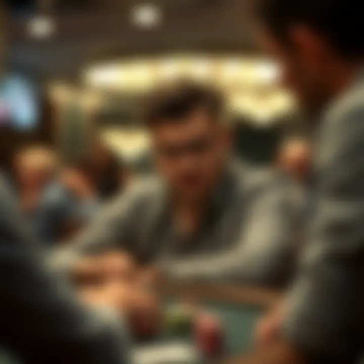 Strategic Thinking in Cash Games A thoughtful player analyzing strategies for success in cash games