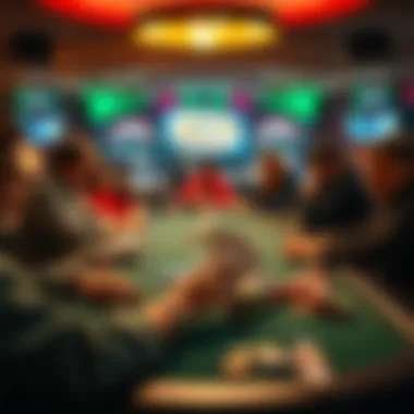 Intriguing Cash Game Setup A vibrant cash game setup showcasing various gaming elements