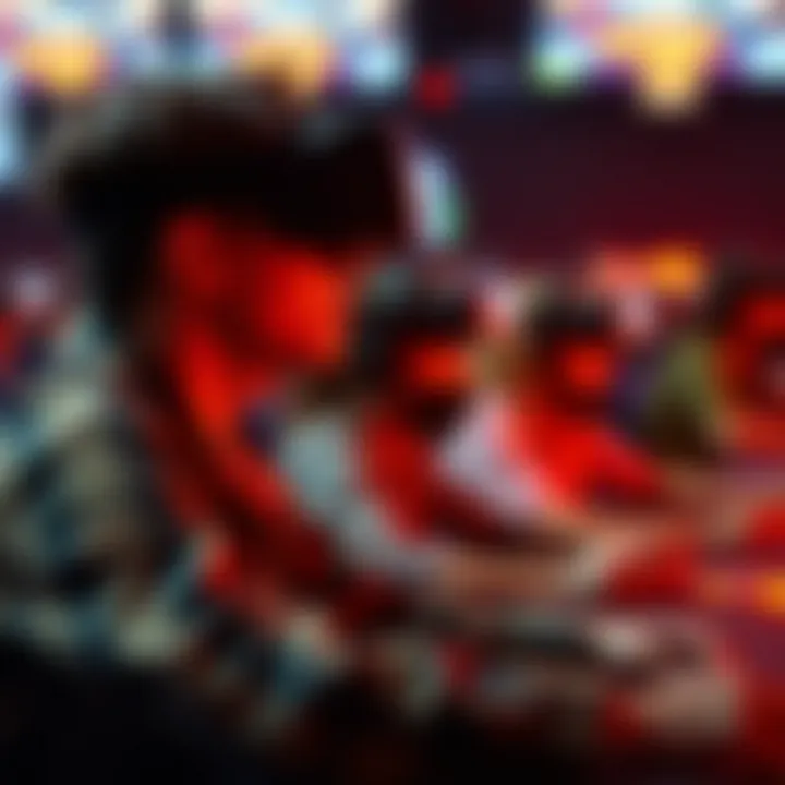 Immersive Virtual Reality Gaming Virtual reality gaming experience showcasing players immersed in gameplay