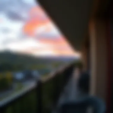 Scenic Balcony View of Surroundings Scenic View from Hotel Balcony