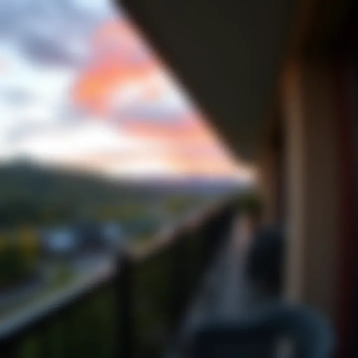 Scenic Balcony View of Surroundings Scenic View from Hotel Balcony