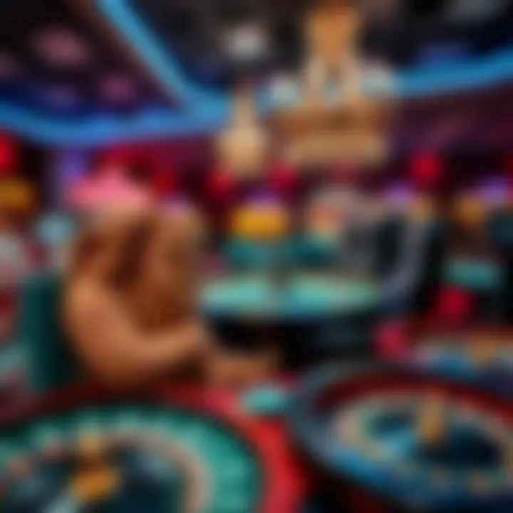 Diverse selection of casino games available for players