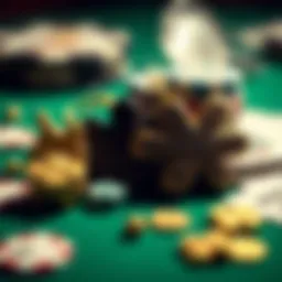 A collection of unique lucky charms used in gambling