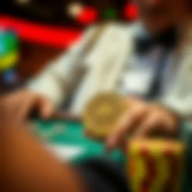 Lucky Token in Action A close-up of a player with a lucky token during a game