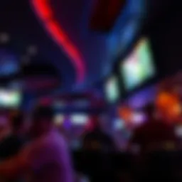 Vibrant interior of an MGM sports bar showcasing fans enjoying the game