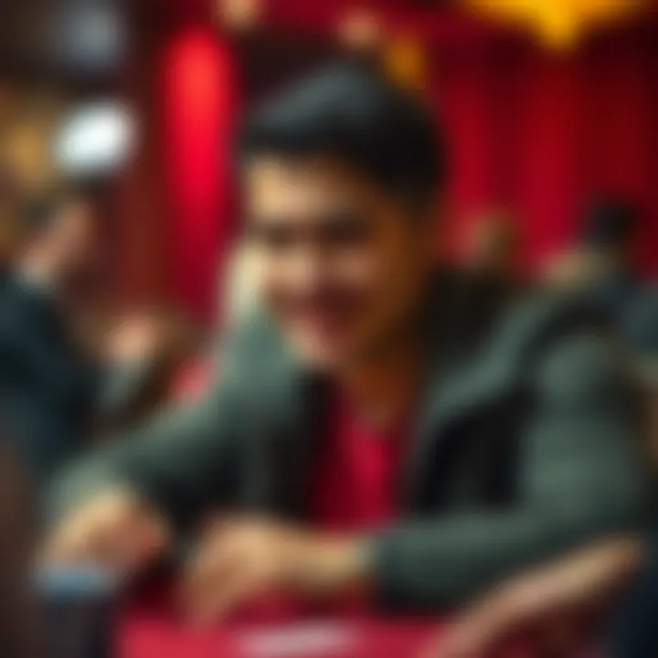 An engaging visual of a player actively participating in a money-making game