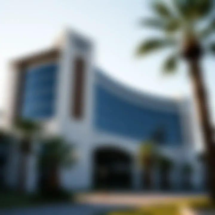 Architectural Marvel of New Palms Las Vegas Exterior view of New Palms Las Vegas showcasing modern architecture