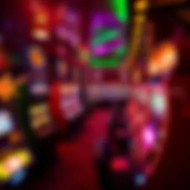 Dynamic Gaming Environment at New Palms Interior gaming area filled with vibrant slot machines