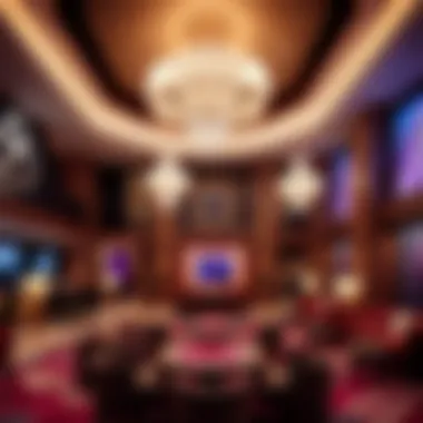 Opulent Lobby Design of New Palms Luxurious hotel lobby with contemporary decor