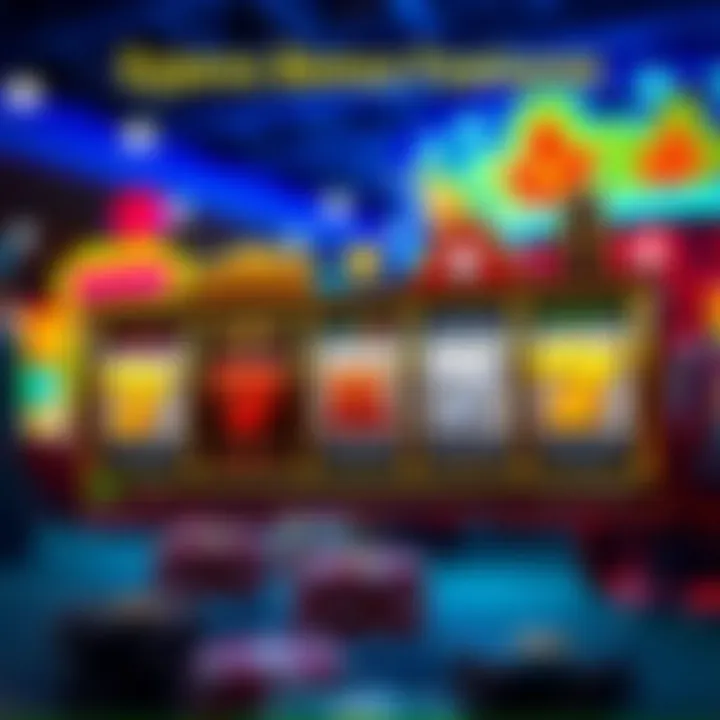 A detailed infographic showcasing different types of bonus features in slot games