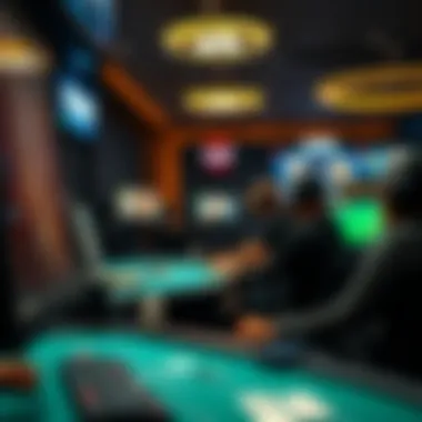 Diverse Online Gaming Platforms Virtual gaming environment showcasing various online games